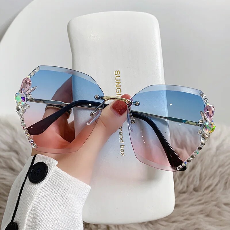 Lentes de Sol con Perlas Brillantes🎇